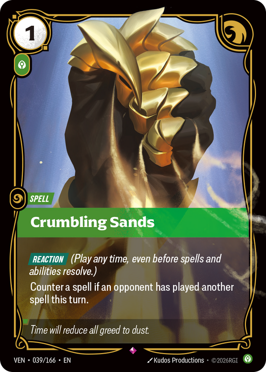Crumbling Sands (Foil) - Riftbound Vendetta