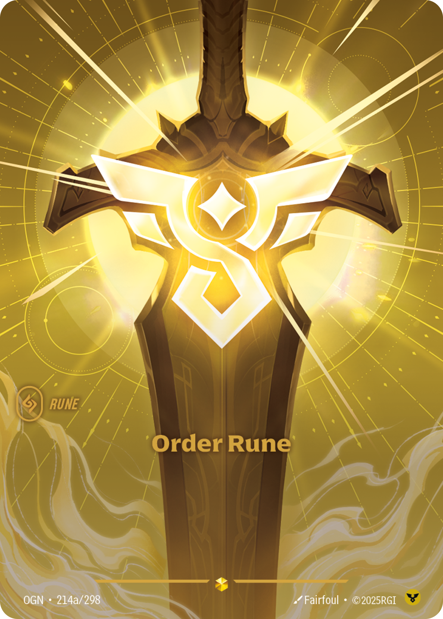 Order Rune (Alternate Art) - Riftbound TCG Card