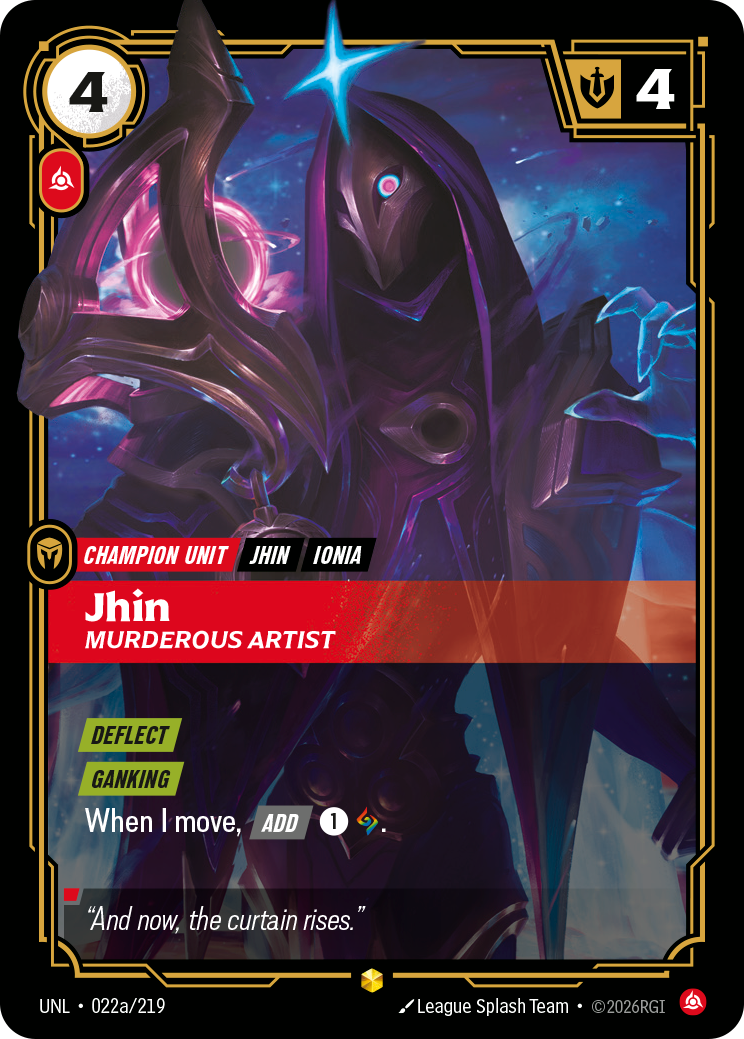 Jhin - Murderous Artist (Alternate Art) - Riftbound TCG Card