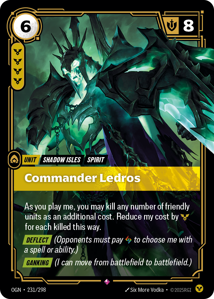 Commander Ledros - Riftbound TCG Card