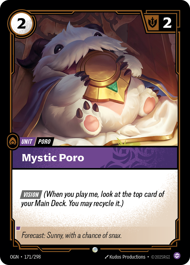 Mystic Poro - Riftbound TCG Card