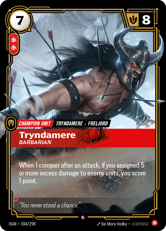 Tryndamere - Barbarian - Riftbound TCG Card