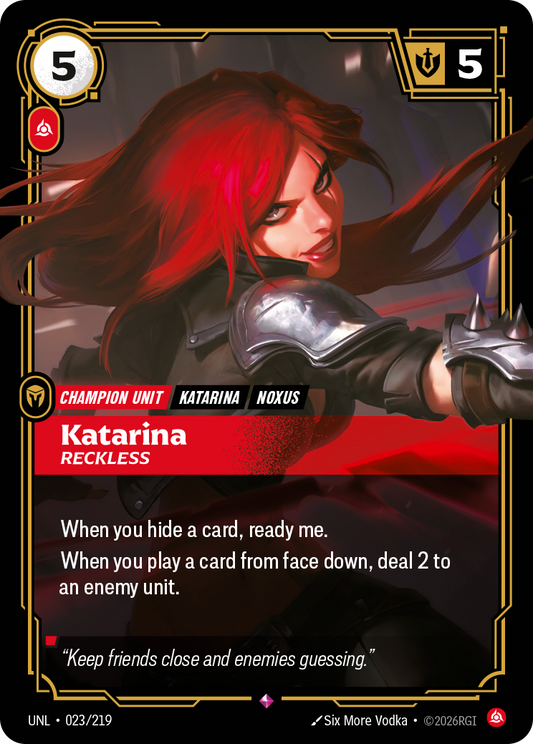 Katarina - Reckless - Riftbound TCG Card