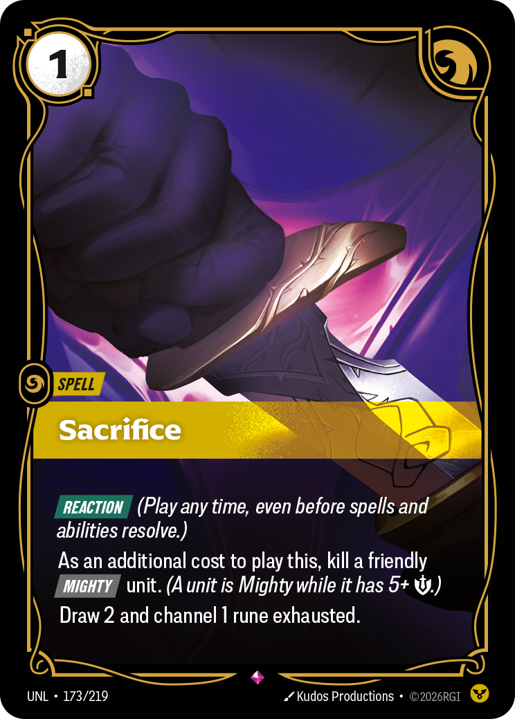 Sacrifice - Riftbound TCG Card