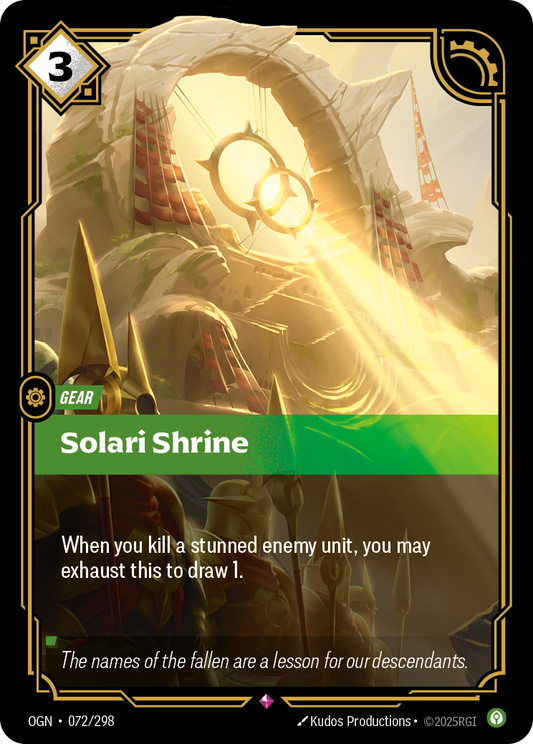 Solari Shrine - Riftbound TCG Card