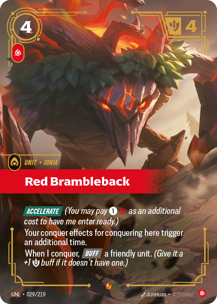 Red Brambleback - Riftbound TCG Card
