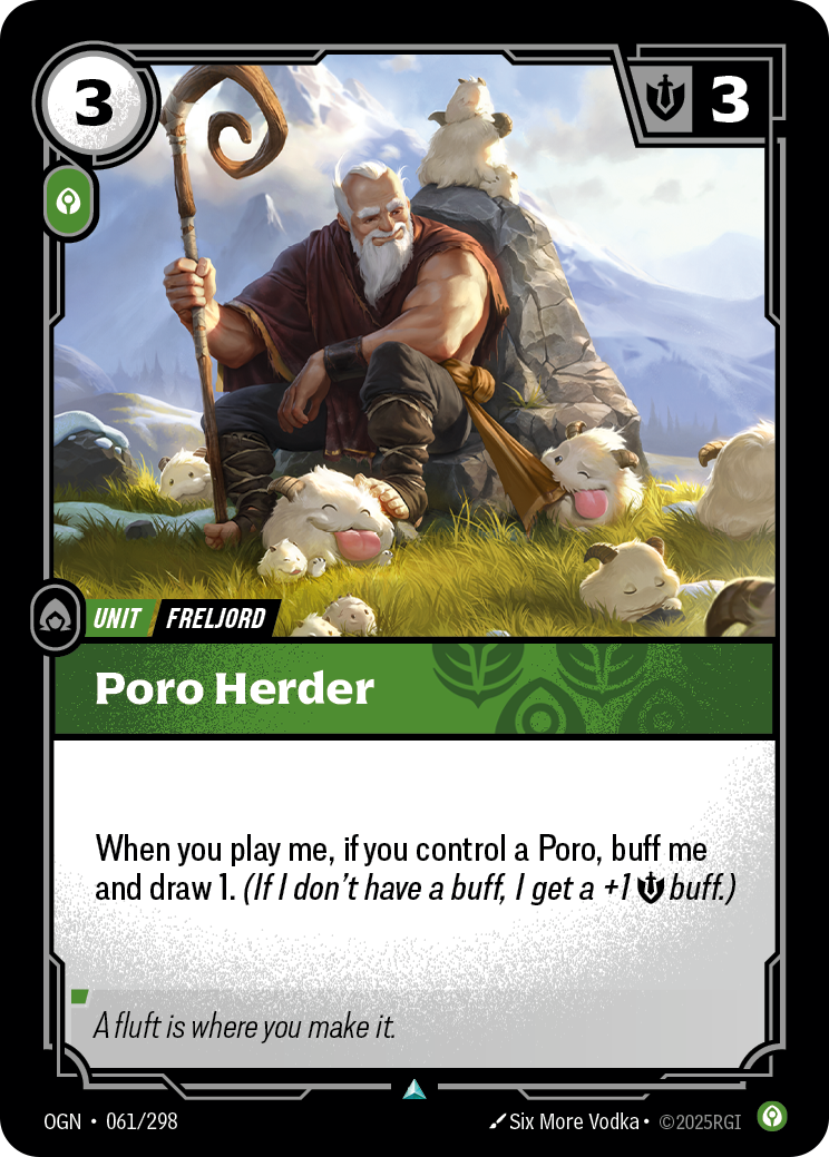 Poro Herder - Riftbound TCG Card