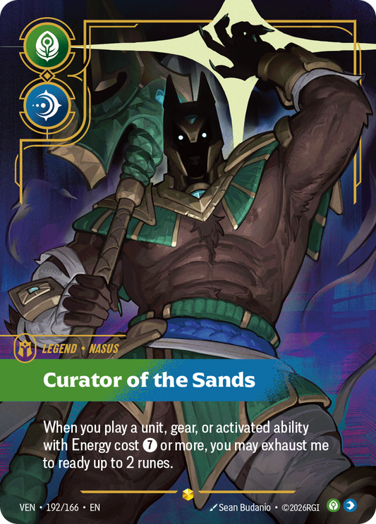 Nasus - Curator of the Sands (Overnumbered) (Foil) - Riftbound Vendetta