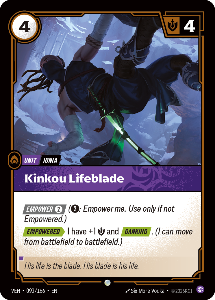 Kinkou Lifeblade - Riftbound Vendetta