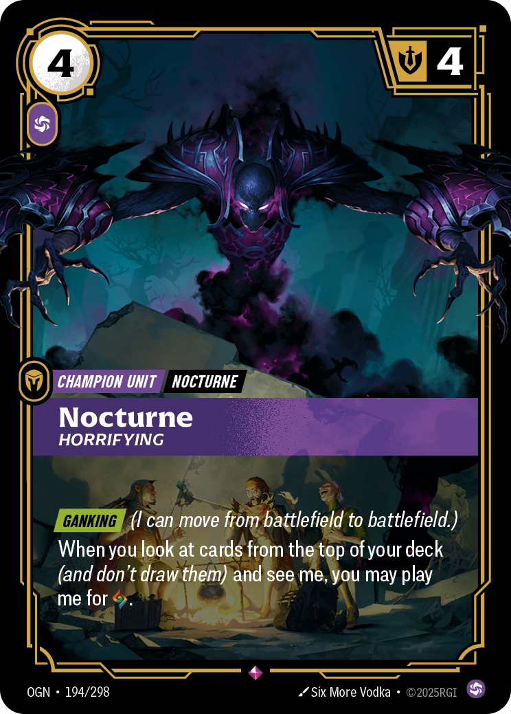 Nocturne - Horrifying - Riftbound TCG Card