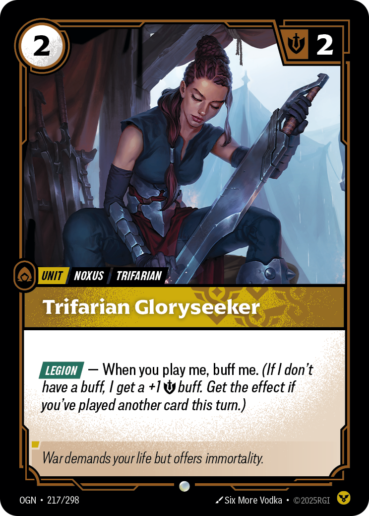 Trifarian Gloryseeker - Riftbound TCG Card