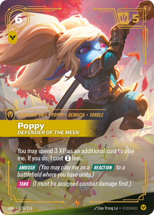 Poppy - Defender of the Meek - Riftbound TCG Card