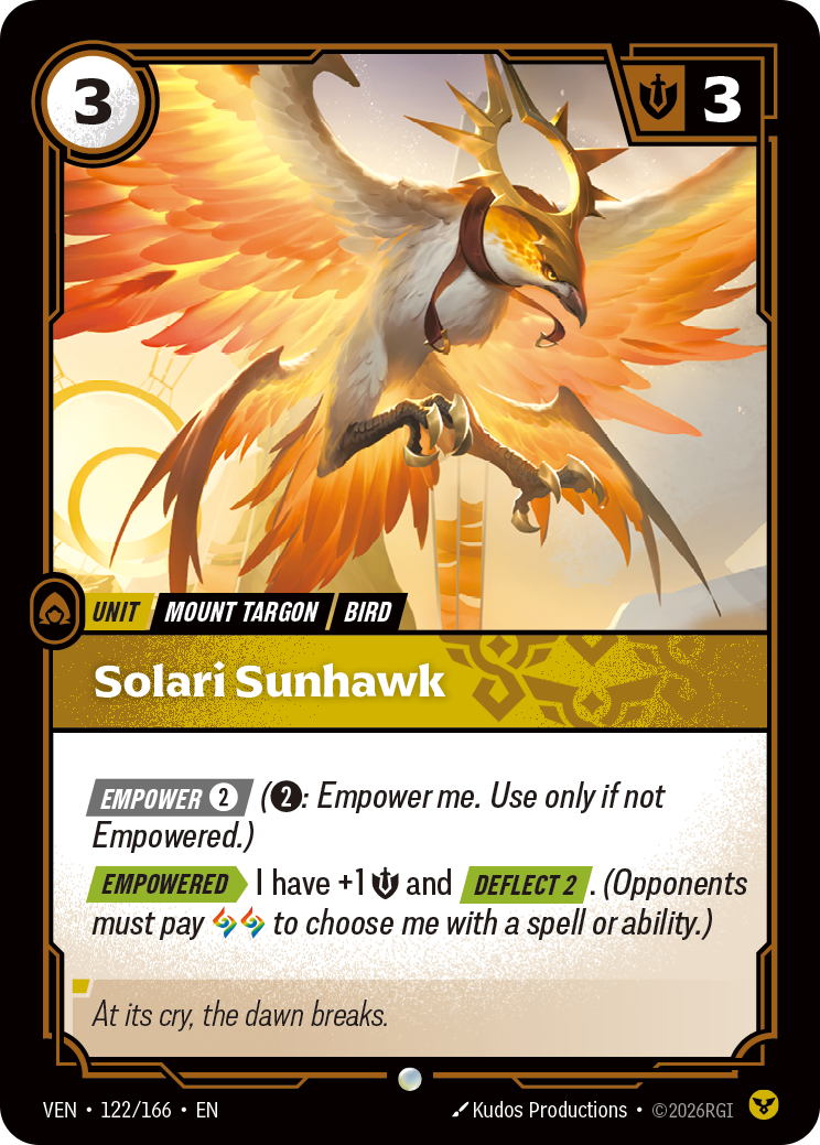 Solari Sunhawk - Riftbound Vendetta