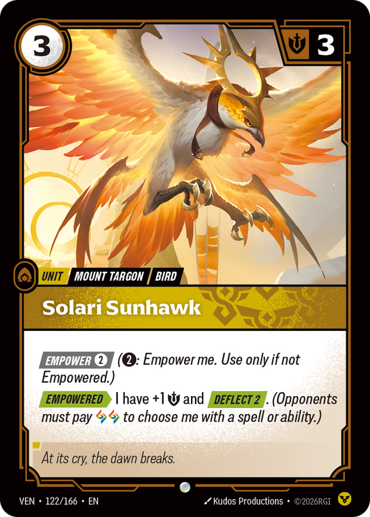 Solari Sunhawk - Riftbound Vendetta