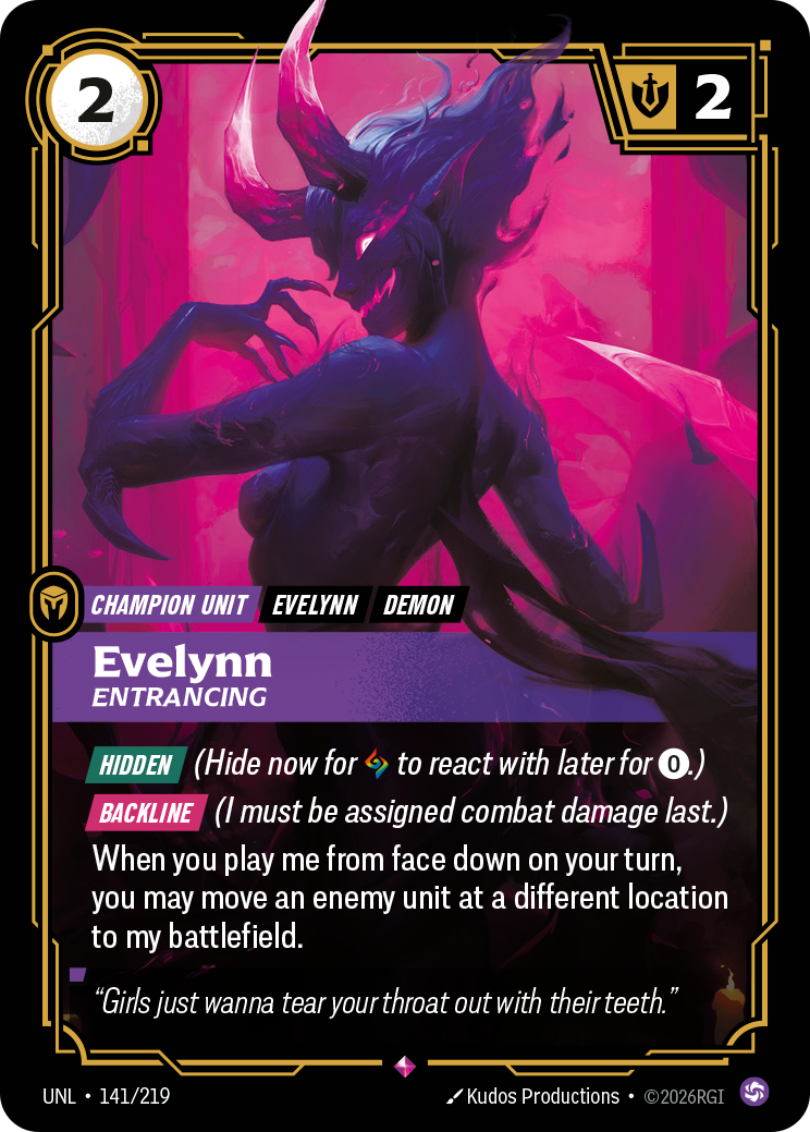 Evelynn - Entrancing - Riftbound TCG Card