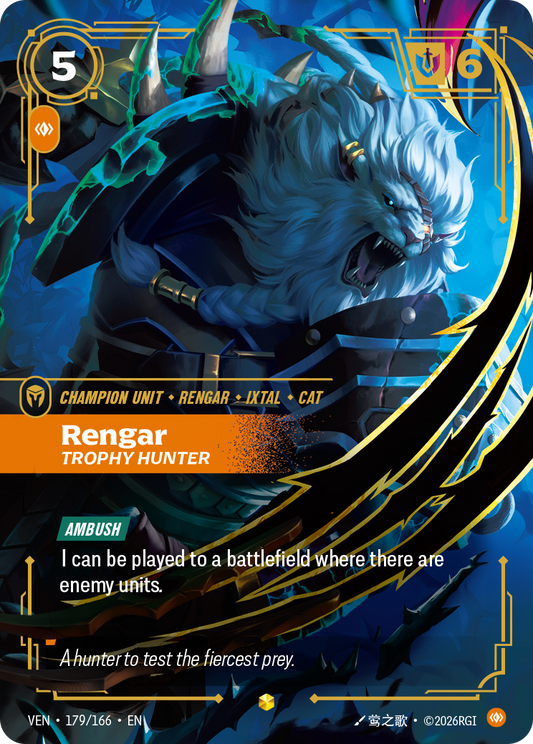 Rengar, Trophy Hunter (Foil) - Riftbound Vendetta