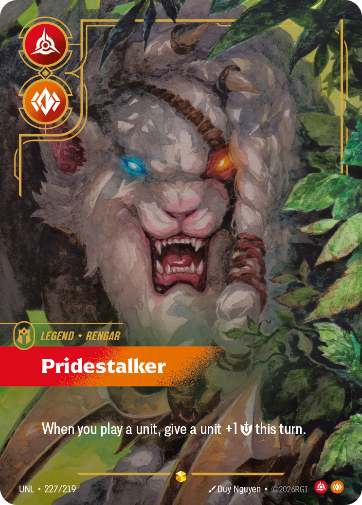 Rengar - Pridestalker (Overnumbered) - Riftbound TCG Card