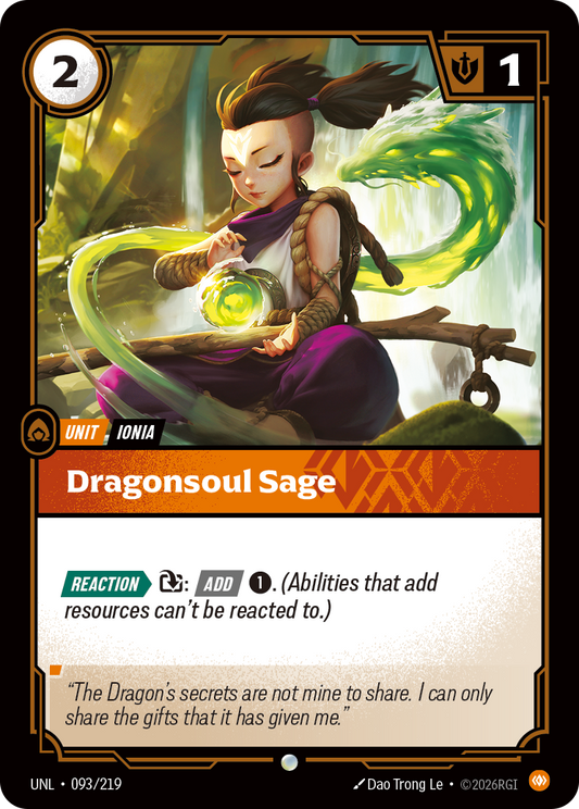 Dragonsoul Sage - Riftbound TCG Card