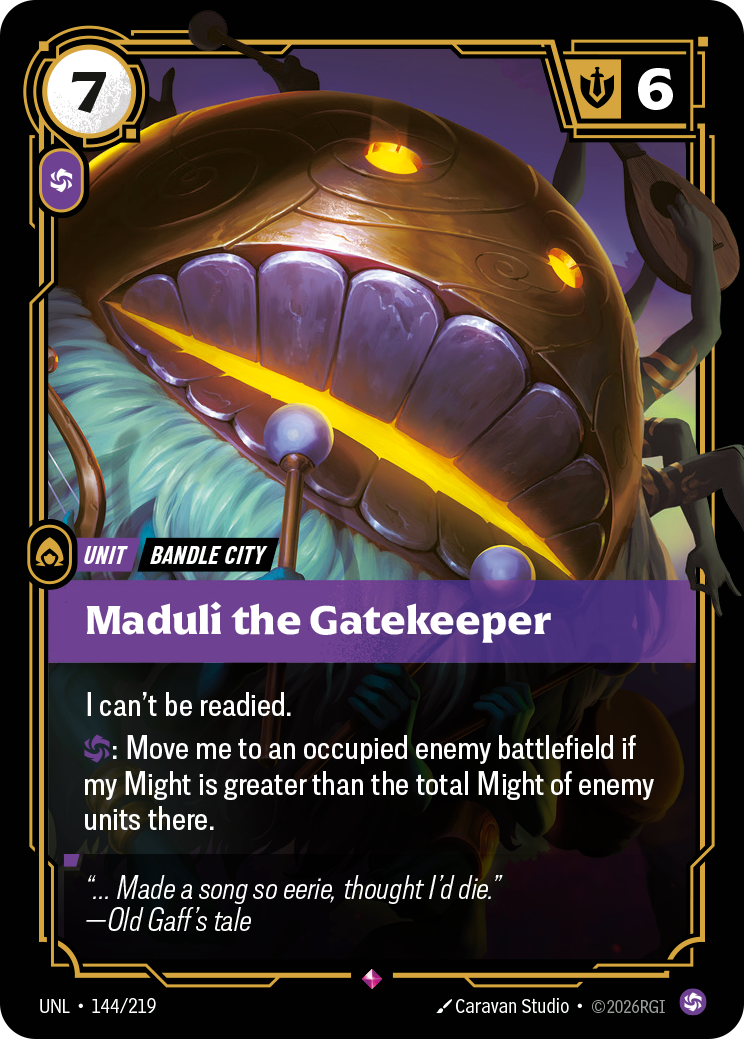 Maduli the Gatekeeper - Riftbound TCG Card