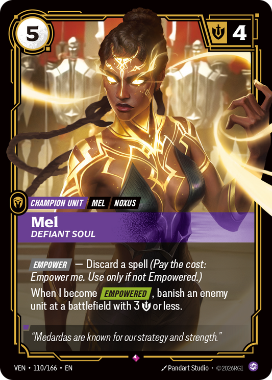Mel, Defiant Soul (Foil) - Riftbound Vendetta
