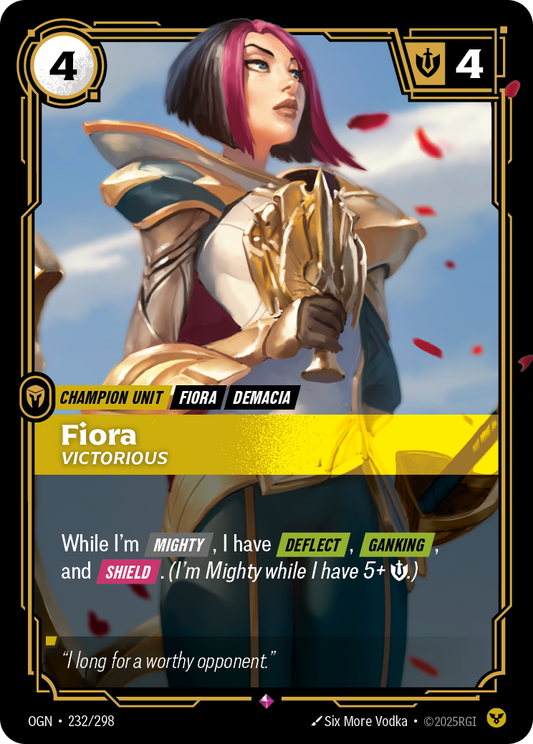 Fiora - Victorious - Riftbound TCG Card