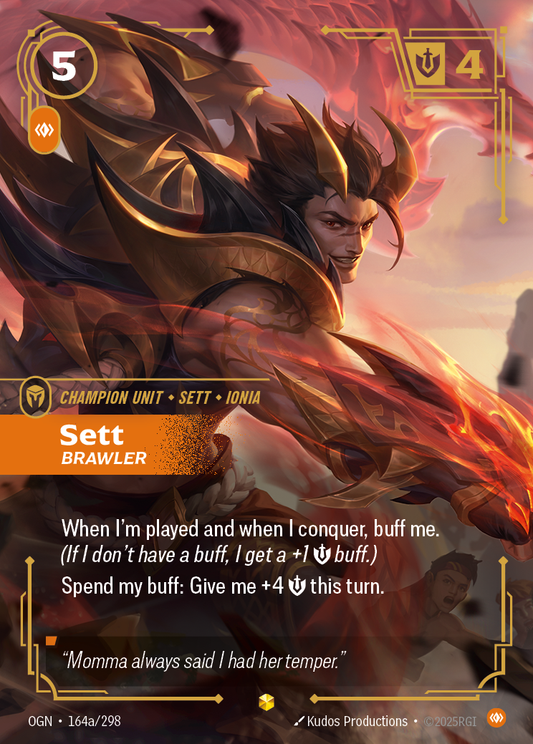 Sett - Brawler (Alternate Art) - Riftbound TCG Card