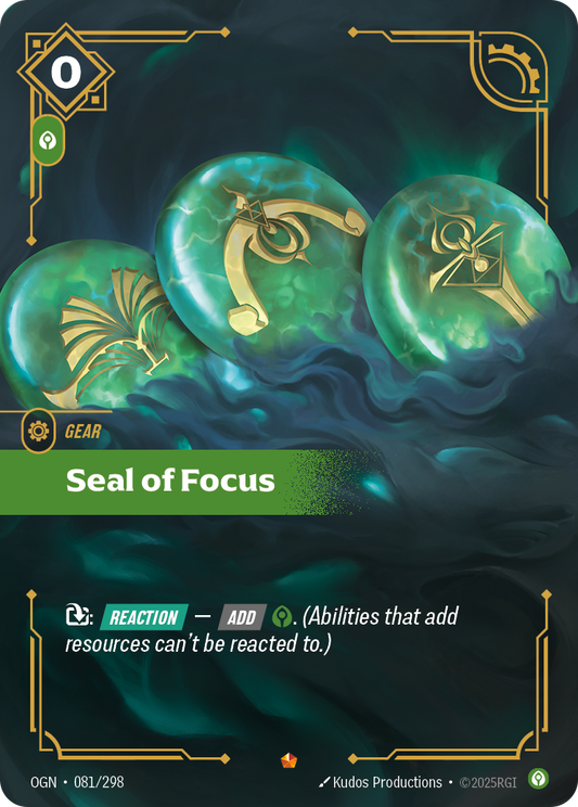 Seal of Focus - Riftbound TCG Card