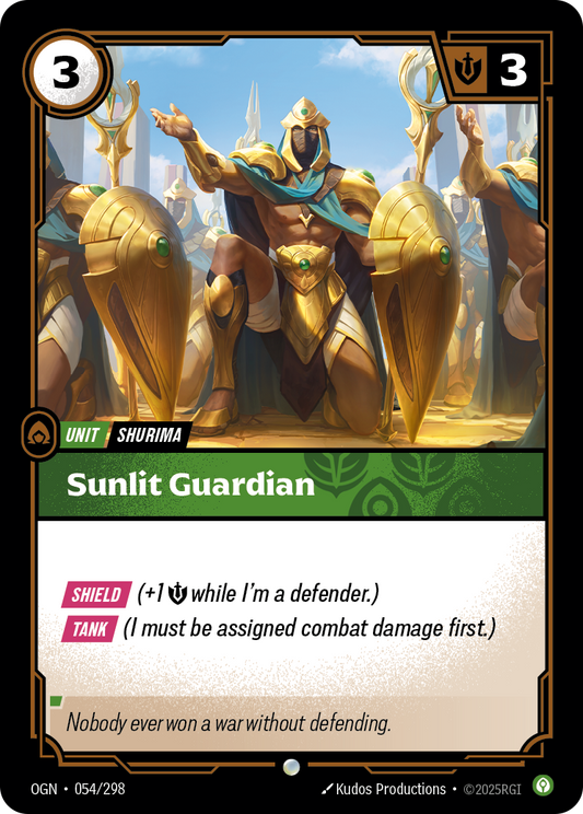 Sunlit Guardian - Riftbound TCG Card