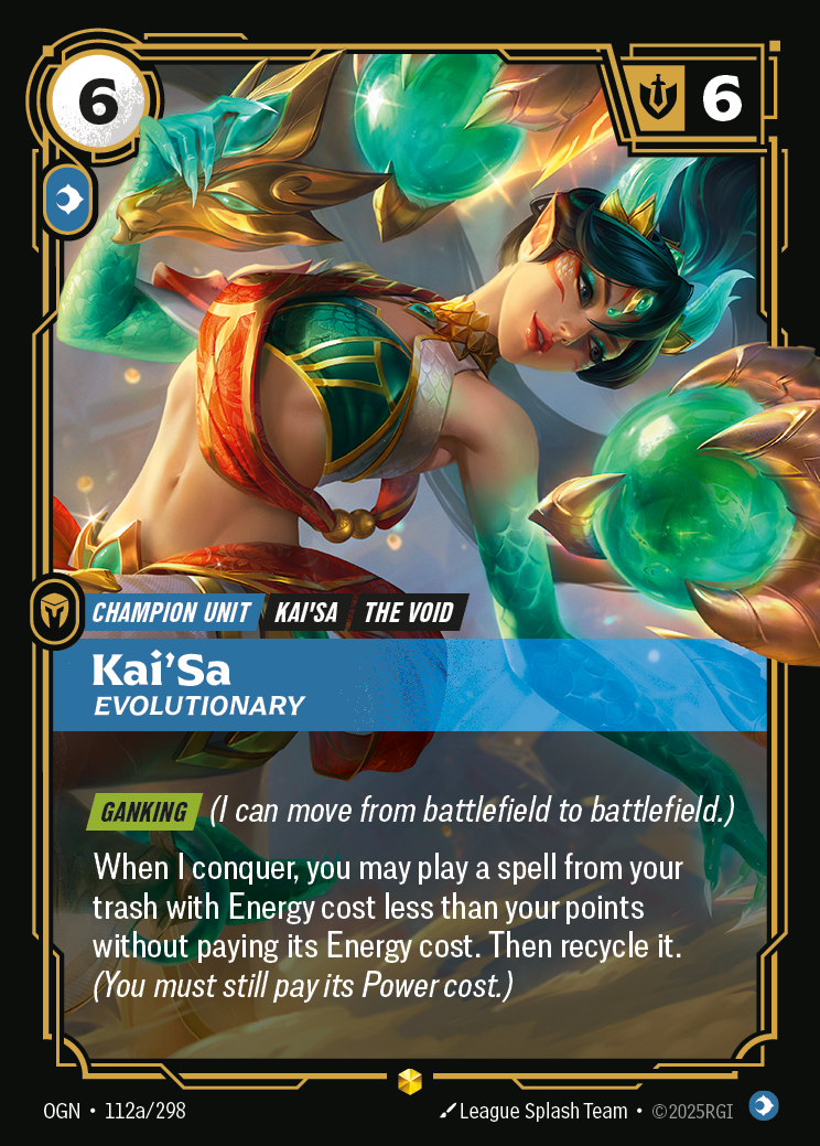 Kai'Sa - Evolutionary (Alternate Art) - Riftbound TCG Card