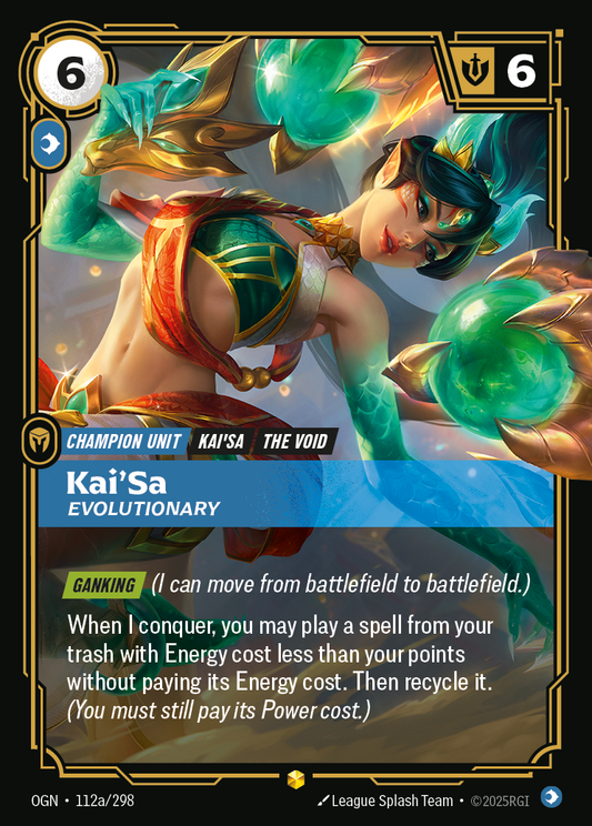 Kai'Sa - Evolutionary (Alternate Art) - Riftbound TCG Card