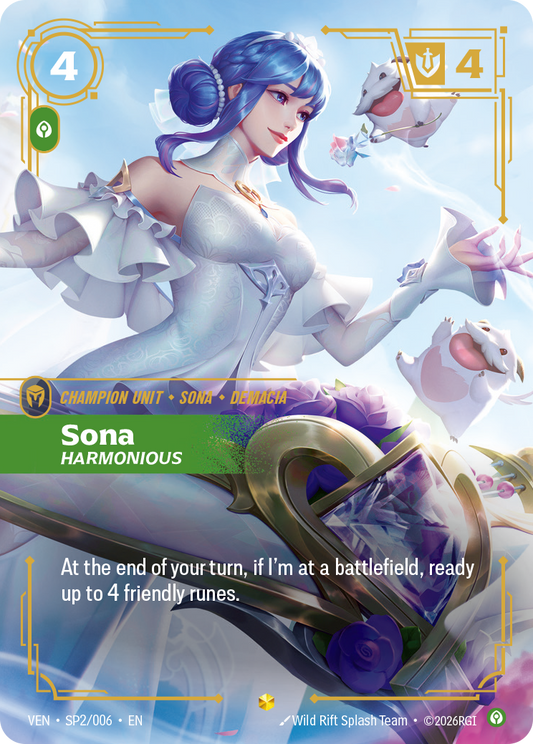 Sona, Harmonious (Foil) - Riftbound Vendetta