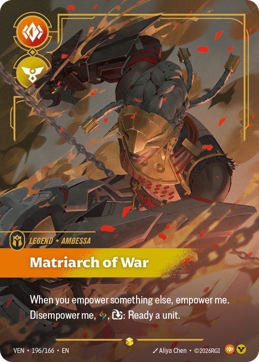 Ambessa - Matriarch of War (Overnumbered) (Foil) - Riftbound Vendetta