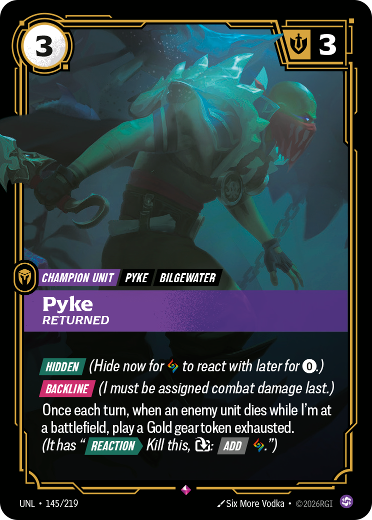 Pyke - Returned - Riftbound TCG Card