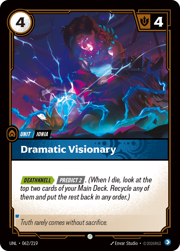 Dramatic Visionary - Riftbound TCG Card