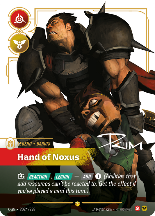 Darius - Hand of Noxus (Signature) - Riftbound TCG Card
