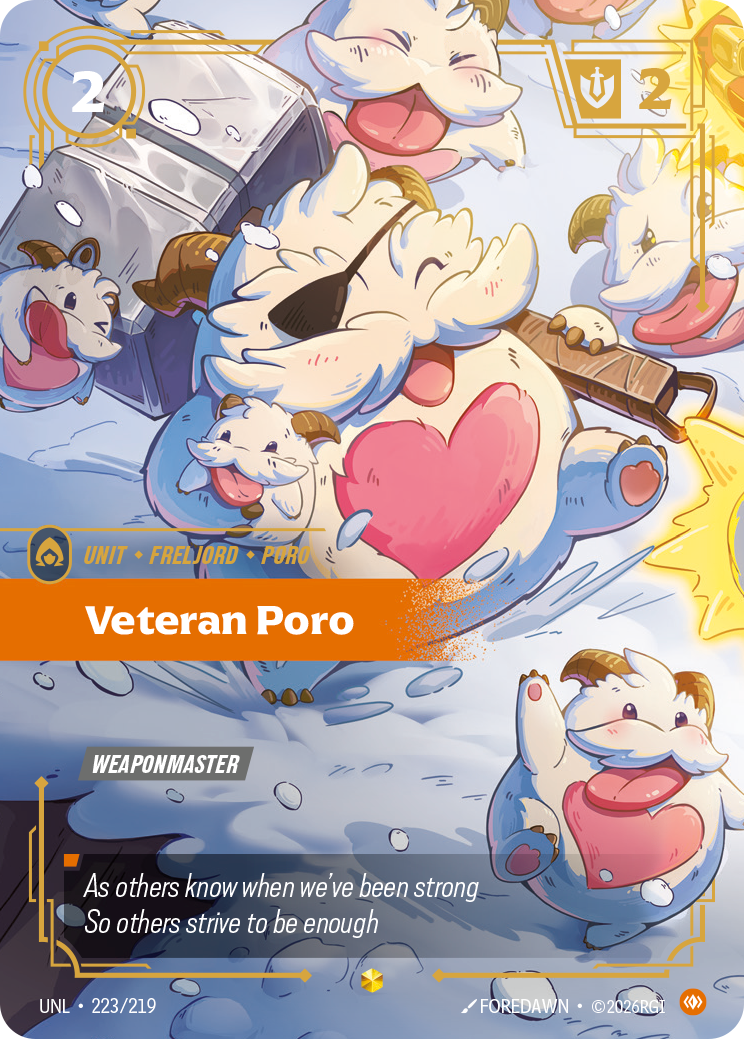 Veteran Poro (Overnumbered) - Riftbound TCG Card