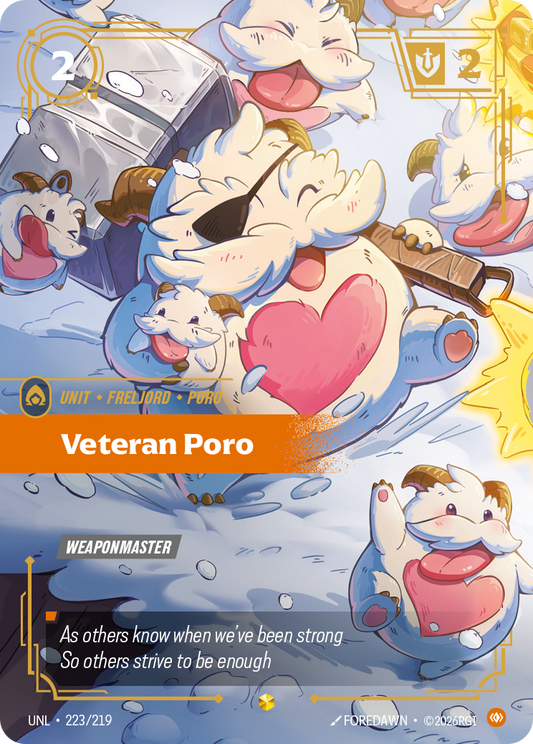 Veteran Poro (Overnumbered) - Riftbound TCG Card