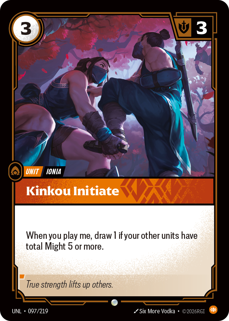 Kinkou Initiate - Riftbound TCG Card