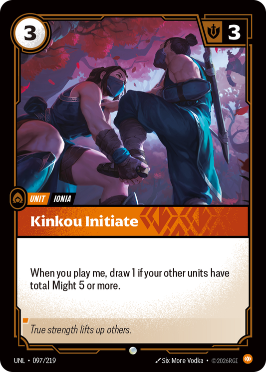 Kinkou Initiate - Riftbound TCG Card