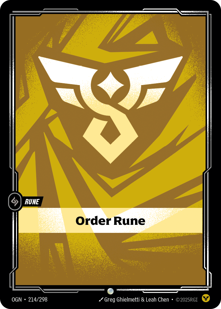 Order Rune - Riftbound TCG Card