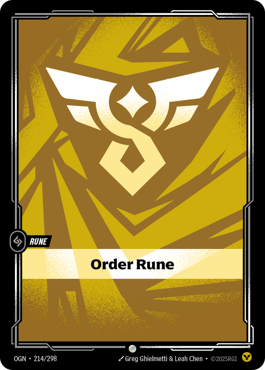 Order Rune - Riftbound TCG Card