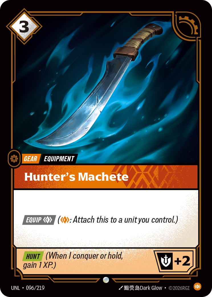 Hunter's Machete - Riftbound TCG Card