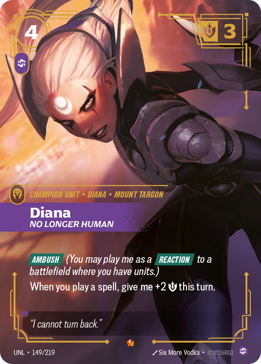 Diana - No Longer Human - Riftbound TCG Card