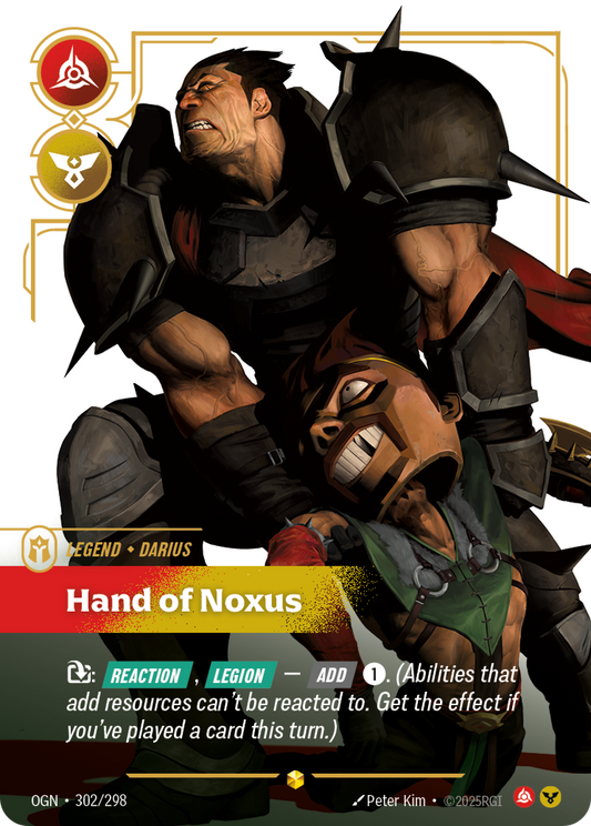 Darius - Hand of Noxus (Overnumbered) - Riftbound TCG Card