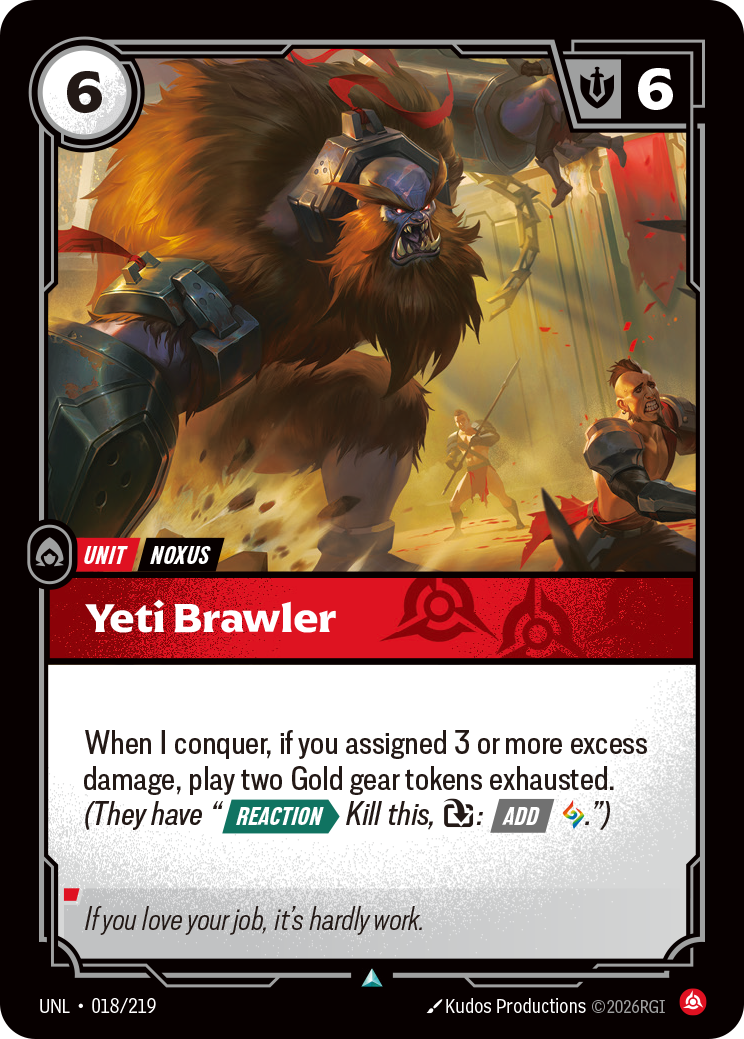 Yeti Brawler - Riftbound TCG Card