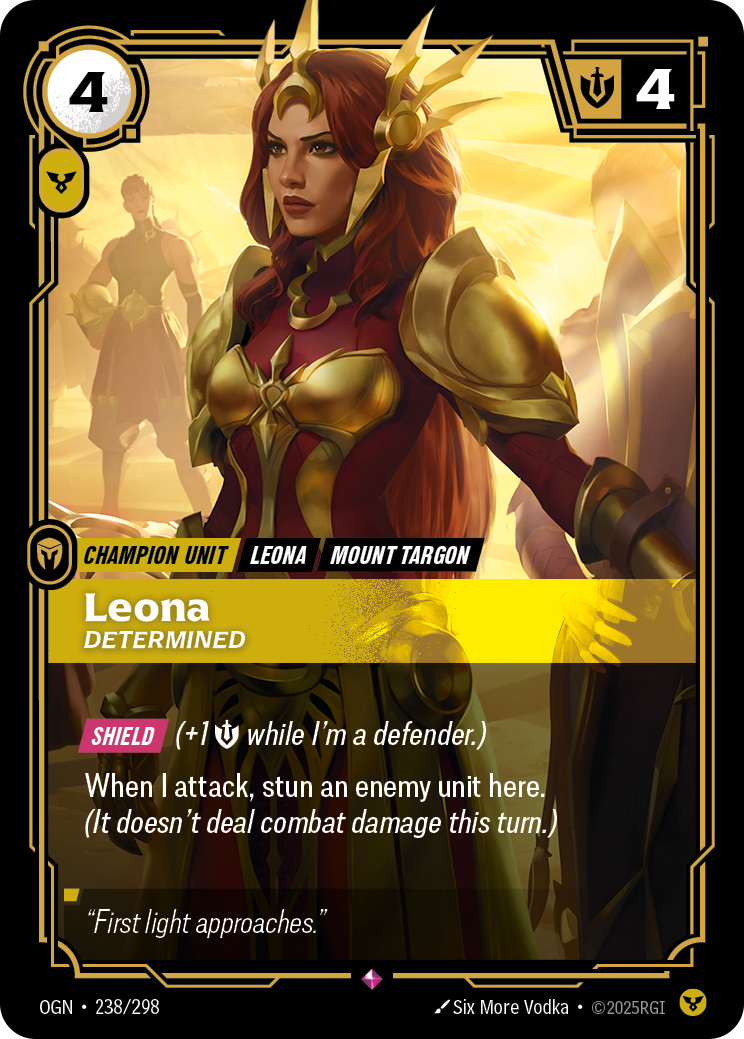 Leona - Determined - Riftbound TCG Card