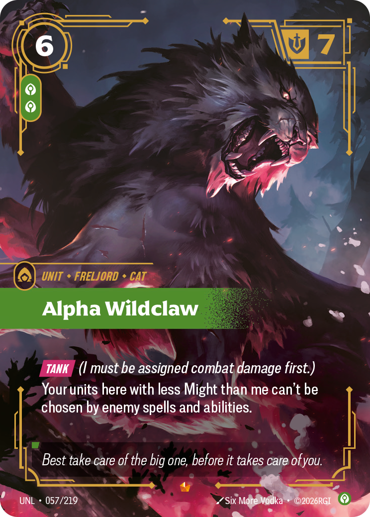 Alpha Wildclaw - Riftbound TCG Card