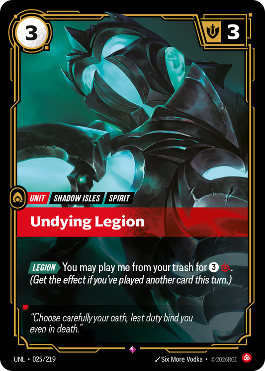 Undying Legion - Riftbound TCG Card