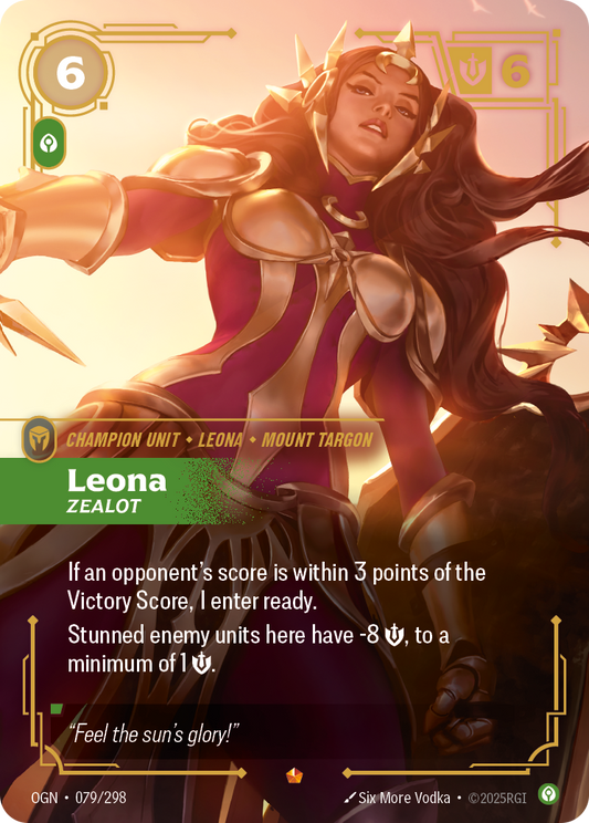 Leona - Zealot - Riftbound TCG Card