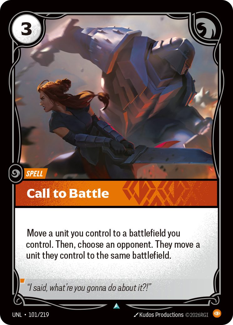 Call to Battle - Riftbound TCG Card
